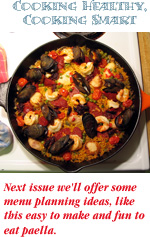 Spanish paella with chorizo, mussels, shrimp, and chicken