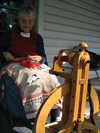 spinning yarn from fiber, pioneers were able to greatly increase their production of woven goods